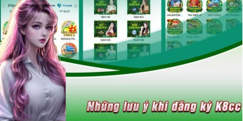 Một số lưu ý trong quá trình đăng ký K8CC 